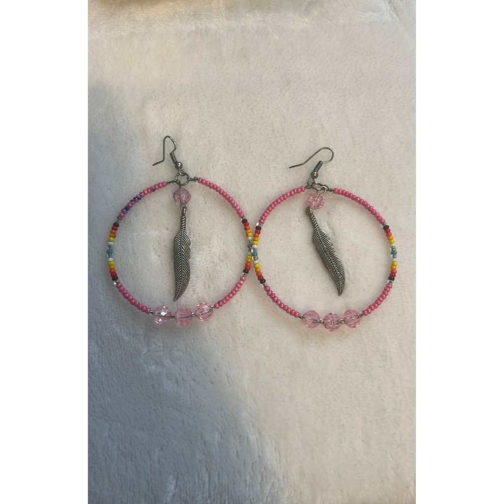 Handmade Native American Beaded Earrings 16$